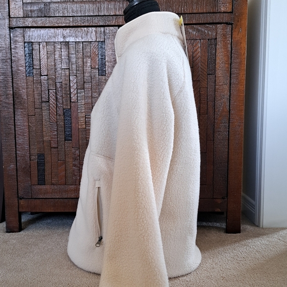 Sierra Designs Full Zip Fleece Women's Small Shepra Zip Jacket Cream NWT Neutral - Picture 10 of 14